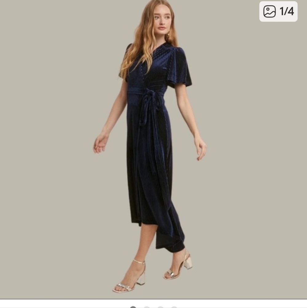 Velvet Wrap Dress